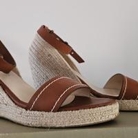 Sandali in corda e pelle Max Mara n. 40