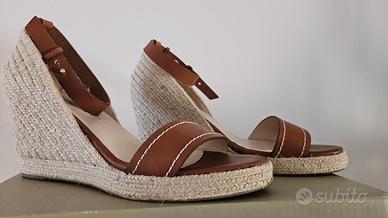 Sandali in corda e pelle Max Mara n. 40