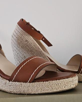 Sandali in corda e pelle Max Mara n. 40