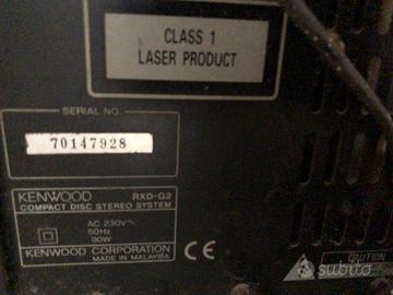 Kenwood RXD-g2 compact disc stereo system