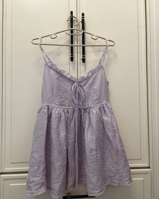 Top da donna viola con spalline