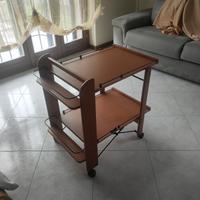 Carrello portavivande Noce