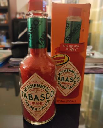 Bottiglia Tabasco con sabbia colorata