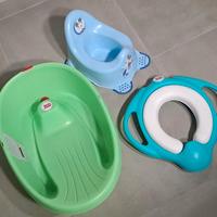 Vaschetta onda Baby, Riduttore turchese, Vasino