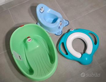 Vaschetta onda Baby, Riduttore turchese, Vasino