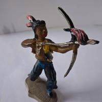 INDIANO  CON ARCO XILOPLASTO CROMOPASTO ANNI '60