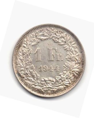 SVIZZERA 1944 - Moneta 1 Franco argento #WEU