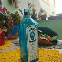 Lampada Decorativa in Bottiglia di vetro Azzurra