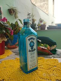 Lampada Decorativa in Bottiglia di vetro Azzurra