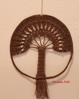 acchiappasogni albero della vita amigurumi 