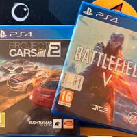 Battlefield V e Project Cars 2 Ps4