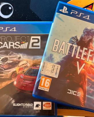 Battlefield V e Project Cars 2 Ps4