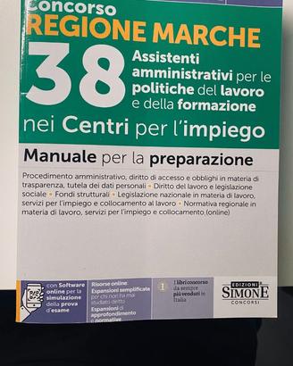 Libro Concorso Regione Marche 38 Assistenti amm