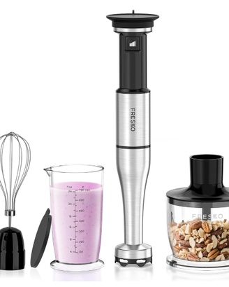 FRESKO Frullatore a Immersione 1000W acciaio inox
