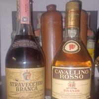 COPPIA BRANDY STRAVECCHIO BRANCA E CAVALLINO ROSSO