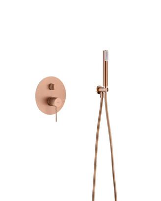 Set doccia rosa gold spazzolato IMEX