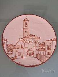 Piatto ceramico decorativo di Laura Silvagni