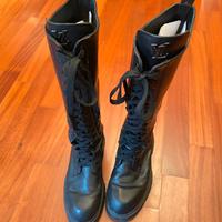 Stivali da donna in vera pelle LV neri misura 40