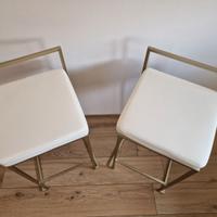 Set di 2 sgabelli Dodo Tomasucci gold