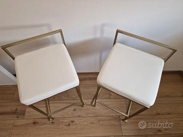 Set di 2 sgabelli Dodo Tomasucci gold