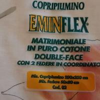 Copripiumone matrimoniale double-face Eminflex