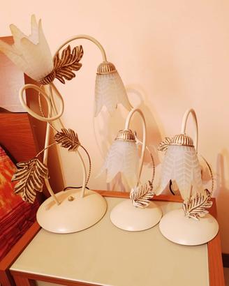 Lampadario con abatjour e lampada como