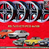 4 pz cerchi Ford RS 7x15 ET5 4x108