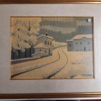 Quadro opera pittore Artioli Racconigi 1948