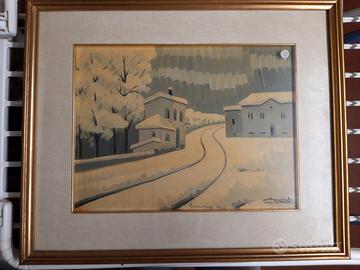 Quadro opera pittore Artioli Racconigi 1948