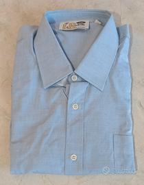 camicia uomo azzurra nuova marca "La Rochelle"