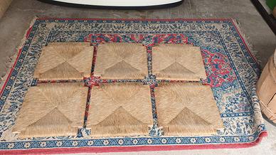 Sedute per sedie in paglia