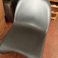 sedia panton nera opaca