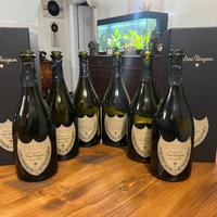 6 bottiglie di dom perignon vintage + 2 confezioni