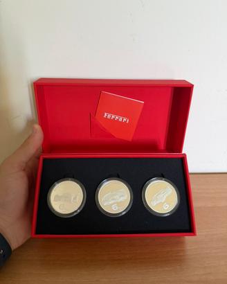 6 Euro Ferrari Trittico Monete Argento