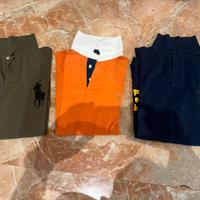 Polo Ralph Lauren -Tg. S,M - Marrone,Arancione,Blu