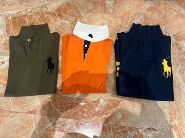 Polo Ralph Lauren -Tg. S,M - Marrone,Arancione,Blu