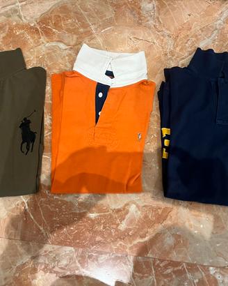Polo Ralph Lauren -Tg. S,M - Marrone,Arancione,Blu