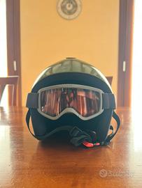 Casco sci in taglia S completo di maschera