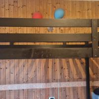 letto matrimoniale a castello nero ikea .