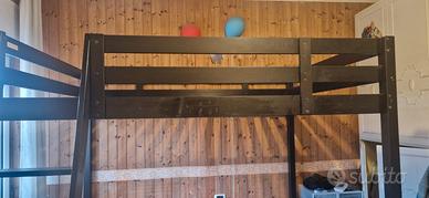 letto matrimoniale a castello nero ikea .