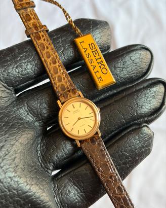 Seiko Lassale Placcato Oro NUOVO NOS 23mm