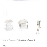 Fasciatoio con vaschetta Cam