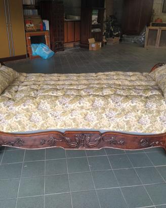 Letto singolo a barca fine ottocento 