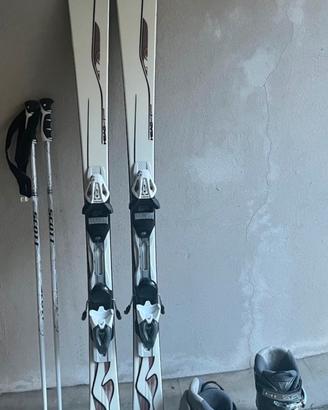 Sci con  racchette e scarponi HEAD