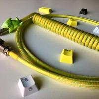 Cavo USB Type-C Custom Coiled GX16 tastiera GIALLO