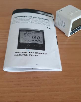 cronotermostato gewiss a relè da incasso