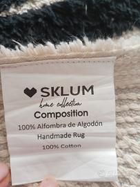 Tappeto irregolare 100% cotone Kamala