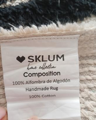 Tappeto irregolare 100% cotone Kamala