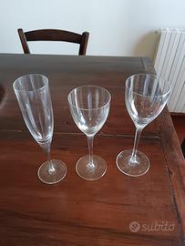 Set bicchieri in cristallo