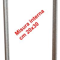 Cornice in legno con glitter argento cm 20x30